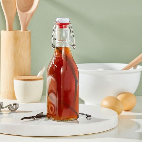 6 8oz Swing Top Glass Bottles with Stoppers Airtight Caps Komucha Oils Vinegar - Picture 2 of 8